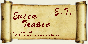 Evica Trapić vizit kartica